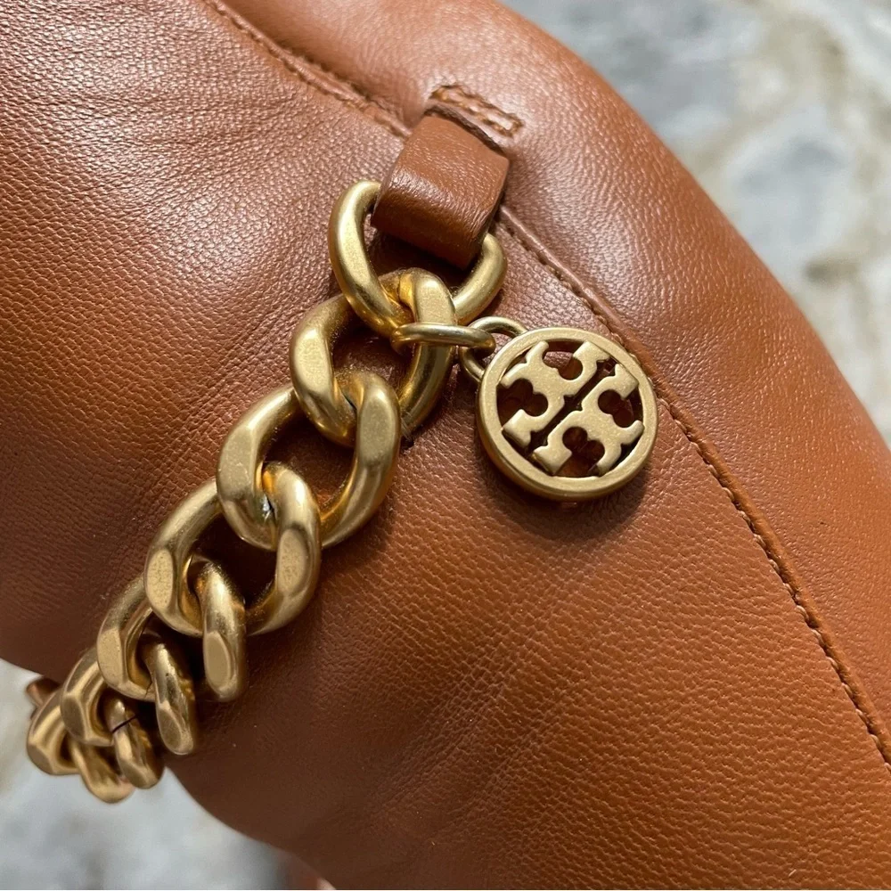 Tory Burch Mini Benton Charm Loafer Calf Leather in Amber 8